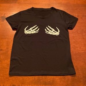 Unbranded Skeleton Boob T-shirt